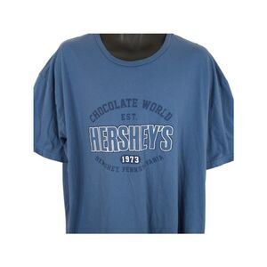 Hersheys T Shirt Mens Size 3XL Blue Chocolate World Hershey Pennsylvania